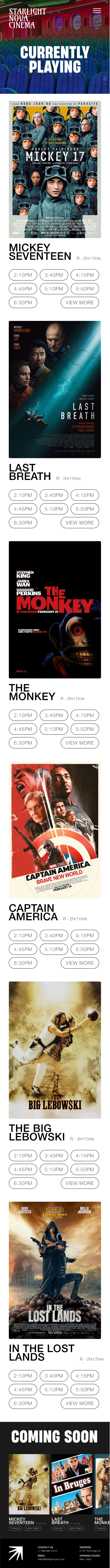 Movies Page - Mobile